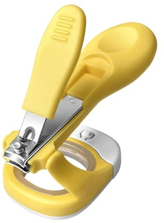 Ciseaux à ongles pour les tout-petits | Coupe-ongles pour avec loupe, ciseaux à ongles antidérapants pour la maison, les voyages, les soins quotidiens, les parents