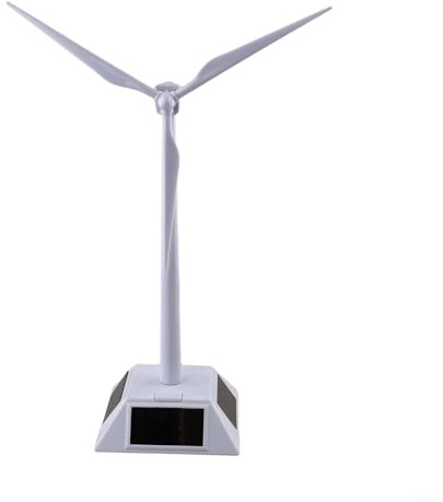 Solar Powered Windmill Model for Classroom and Home Use Teaching Children About Solar and Wind Energy Principles