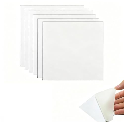 GVSS Lot de 6 Patch Réparation en TPU Auto-Adhésif pour Piscine Gonflable | 8,8x8,8cm,Flexible étanche,Adhérence instantanée sans résidus,Compatible PVC‑TPU‑nylon