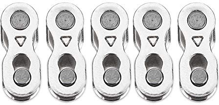 Alomejor 5 Paar Fahrrad Kettenglieder Schnellspanner Fahrrad Kettenverbinder für 8/7/6, 9, 10 Gang Kette (8/7/6 Gänge)