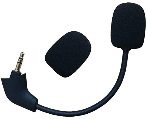 EMHFLYFN Replacement Microphone for HyperX Cloud, Cloud X/II,HyperX Silver Noise Cancelling Gaming Headsets 3.5mm Detachable Mic Rectangular Replacement Mic