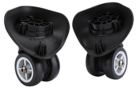 MAGT Koffer Rad Ersatz, 2 Stück Universal Gepäck Koffer Ersatzräder Schwarz Gepäckkoffer Reparaturzubehör für Gepäckkoffer Trolley Case