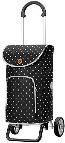 ANDERSEN Einkaufstrolley - Scala Shopper Plus Ole schwarz 47 L Handwagen,modisch,Shopping, Aluminium, klappbar, leicht, Räder abnehmbar