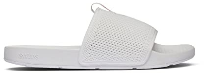 SWIMS Slides Sandals For Men Women, Cabana Shower Slippers, Mens Slide For Outdoor Poolside, Beach Bathroom Comfort Sandal, Athletic Flipflops Footwear For Walking (White,11)
