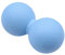 NUZAMAS Bola de masaje de cacahuete, fitness, bola de cacahuete, yoga, TPR, pelota medicinal sólida para relajación miofascial, relajación muscular, masaje acupuntual, azul