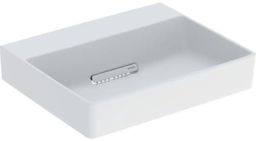 Geberit ONE Aufsatzwaschtisch, Abgang horizontal, weiß matt, 50x15,4x42,5cm, 505.05; Ausführung: ohne Hahnloch