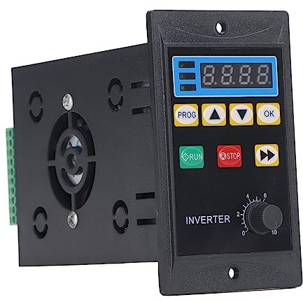 Asixxsix Invertisseur à Variateur Variable 750W, 1Ph 176 264V Entrée 3ph 0 220V Contrôleur de Vitesse du Moteur de Sortie avec Affichage Numérique LED,pour les Ventilateurs Machines