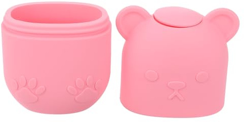 HAKIDZEL Face Ice Massager and Compress Cube Pink Silicone Ice Mold for Facial Pain Relief and Skin Care Massage Tool