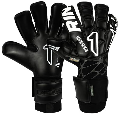 Rinat Guante de Portero Santoloco Pro, Negro, Unisex Adulto