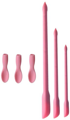 Small pot Spatule - cuillère en silicone à double fin, mini outil réutilisable | Minuscule grattoir à aliments cosmétiques, mélangeur de lotion multifonction, douce cuillère flexible douce, accessoire