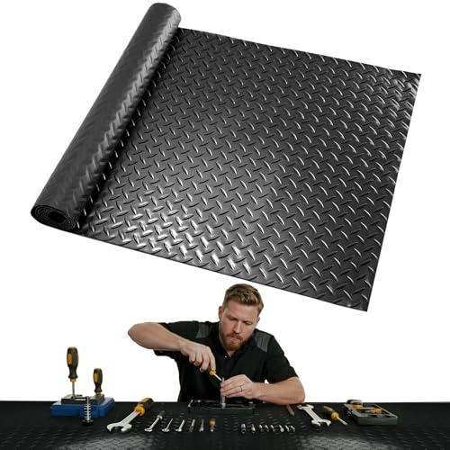 ARQRHTLY Workbench Mat 47.24x23.62 Work Bench Pad, 2mm Non-Slip Steel Plate Tool Station for Painting, Woodworking, Crafting, DIY Building (47.24 x23.62)