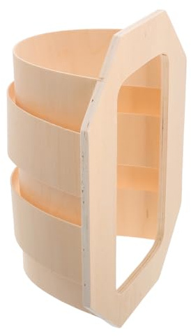 SHINEOFI Sauna Holz Lampenschirm für Saunalampe Dekorativer Holz Lampenschirm Leicht Pflegeleicht Sanftes Licht für Sauna Raum