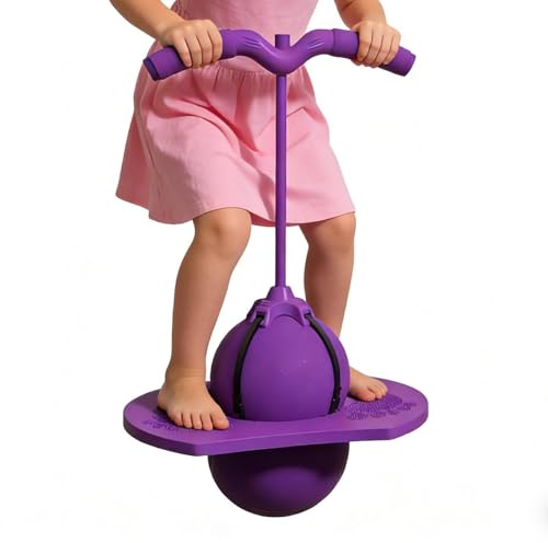 Balón de equilibrio con asa, asiento de salto antideslizante y ajustable en altura con asa | ligero | para educación física, preescolar, guardería