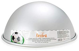 DECORA 0062955 BACKFORM HALBKUGEL AUS ELOXIERTEM ALUMINIUM Ø 20 CM