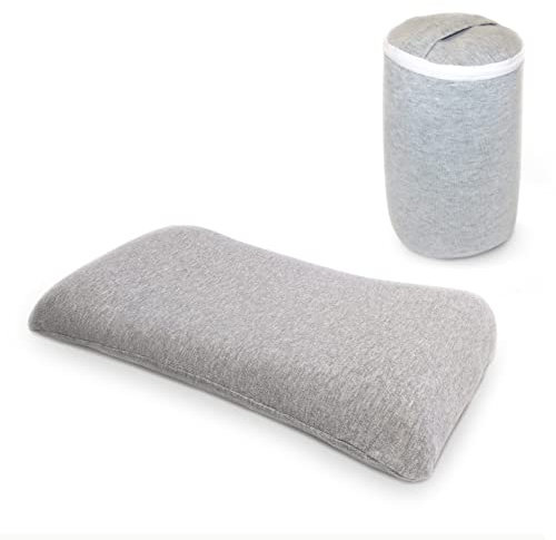 Cabin Max Memory Foam Travel Pillow Roll Up Including Carry Bag Suitable for Pilates and Yoga (Flat Travel Pillow)