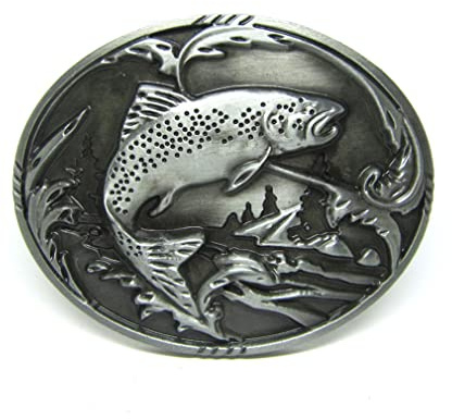 DT Vintage Fish Western Cowboy bältesspänne, I'd Like Be Fishing, Födelsedag, Fars dag, Thanksgiving Day, Juldagsgåvor, 2