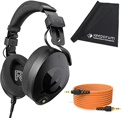 Rode NTH-100 Studio-Kopfhörer + 2,4m Kabel Orange + keepdrum Tuch