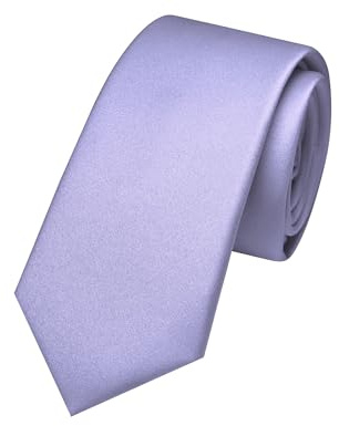 JEMYGINS 2.4 Lavender Skinny Slim Tie Mens Necktie for Wedding Party(15)