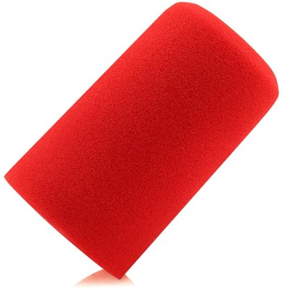 LEFXMOPHY MV7+ Pop Filter for Shure MV7+ Podcast Dynamic Microphone Replacement Windscreen Mic Foam Cover - Red
