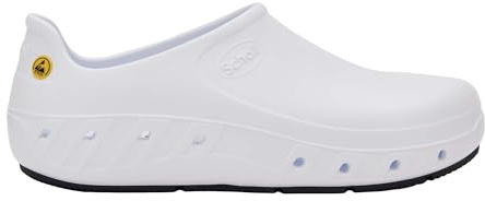 Scholl Ultragrip Shoe, Zapatillas para Profesionales Sanitarios Unisex-Adulto, Color Blanco., 44 EU