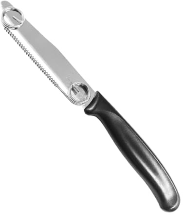 Gacqpli Sbucciatore Frutta Utensile,Utensile Per Affettare E Tagliare Verdure - Accessorio Rimovibile In Acciaio Inossidabile Con Molla Per Arancia Carota Kiwi Limone Mango Ananas