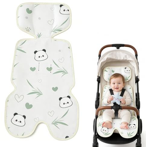 yolzhxe Panda sittdyna buggy kyla, 70 x 37 cm sittinlägg rottingmatta