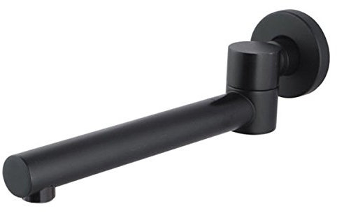 TRUSTMI Round 180° Swivel Bath Shower Tap Spout Bathtub Water Outlet | Matte Black