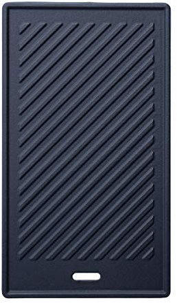 TAINO Black/Platinum Piastra reversibile in ghisa, accessorio universale per barbecue a gas