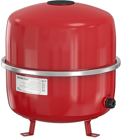 Flamco Contraflex 26493 - Depósito de expansión (50 litros, 6 bares), color rojo