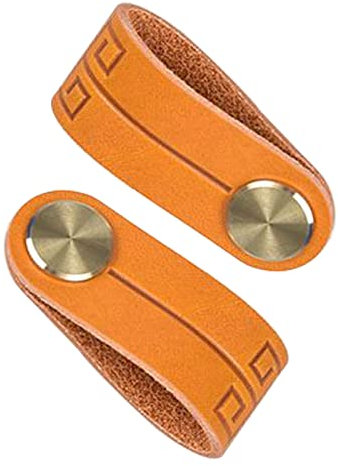 2 Manopola in Pelle Manico anticollisione per bambini Tiretti per Porta dell'Armadio Cassetto Pomello in Pelle Maniglia per Cassetta Accessori per la Camera da Letto (single hole)