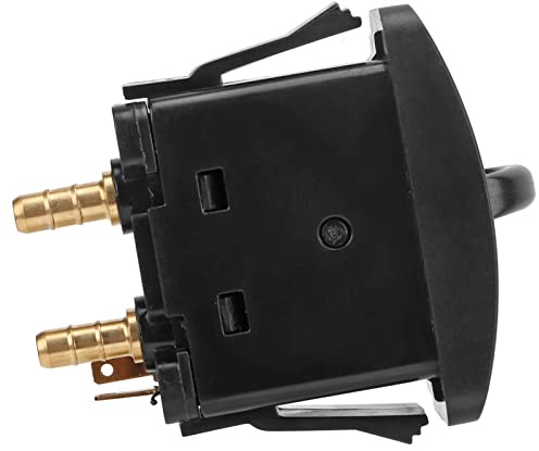 FOLOSAFENAR Luftfeder-Aktivierungsschalter, Universal-ABS, schwarz, strapazierfähig, elektrisch, manuell, Push-Typ, Sitzpaddle-Ventilsteuerung für Auto, Motorrad