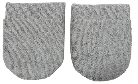 QYWT Applicator Mitts Polishing Sponge Wax Foam Applicator Pad Hand Polishing Sponge Car Cleaning Tool for Cleaning Car Detailing,Gray 2 Pack