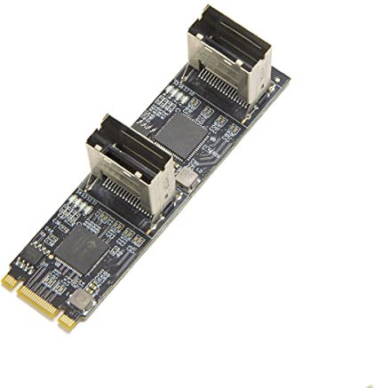 8 port Non-RAID SATA III 6Gbp/s to M.2 B+M Key Adapter PCI-e 3.0 x2 bandwith