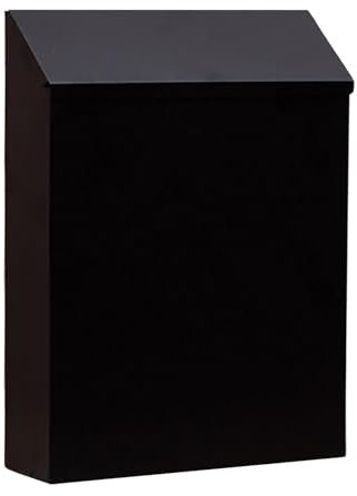 Sharplace Secure Wall Mounted Mailbox with Combination Lock - Stylish Wall Hanging Post Box for Home and Office, Black
