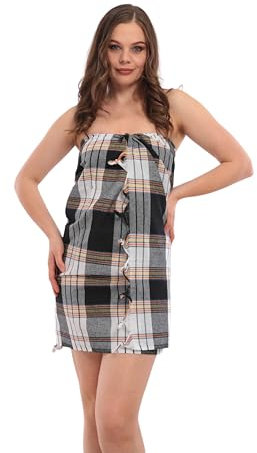 herémood Traditional 100 Turkish Cotton Hammam Towel, Large, 80 x 160 cm, Classic Sauna Towel, Beach Towel, Elegant Sauna, Bath and Beach Towel for Ultimate Comfort (Black)