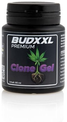 BUDXXL Clone Gel 80ml, Wurzelstimulator für Stecklinge, einfache Anwendung mit Anleitung, ohne Hormone