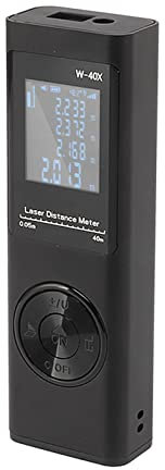 Telemetro laser, telemetro manuale, display retroilluminato, piccolo, portatile, alta precisione, ricaricabile, volume 131 piedi