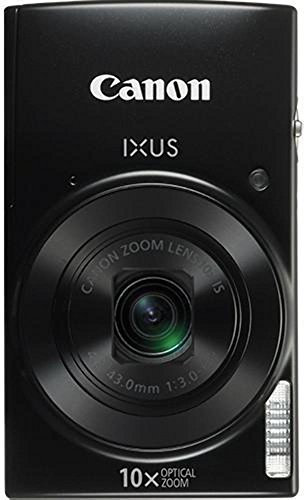 Canon IXUS 190 Compact 20 MP Digital Camera, 1/2.3 Inch, CCD, 5152 x 3864 Pixels - Black (Renewed)