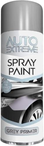 GSV Essentials All Purpose Gray Primer Spray Paint, Aerosol, Durable and Long-Lasting, Fast Drying, Indoor, and Outdoor, Suitable for Wood, Metal, Plastic,250ML, (1PCS)