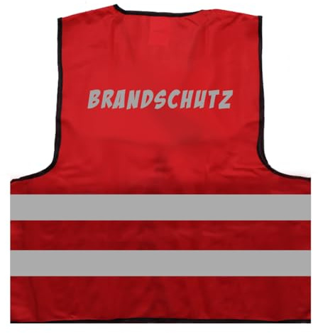 Brandschutz - Helfer Warnweste BZW. Signalweste mit reflektierendem Aufdruck ID: 1942