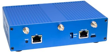 APBVIHL Banana Pi OpenWrt One Komplett Router Set Entwicklerplatine mit Gehäuse Antennen Netzteil, MediaTek MT7981B WiFi 6 Dualband, 1GB DDR4, 2,5Gbit WAN, M.2 NVMe SSD, OpenWrt Open Source Gateway