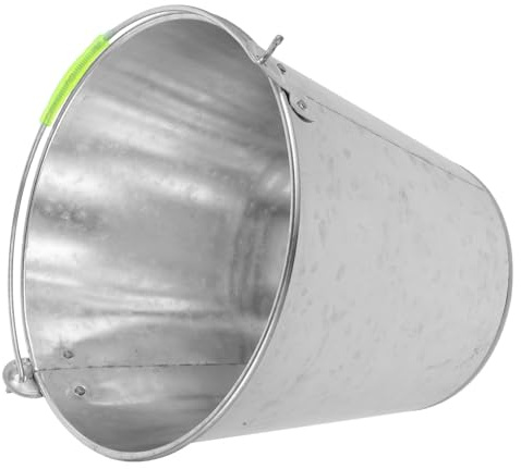 DONFAMDS Cubo De Limpieza De Metal Asa Cubo Portátil Multiusos Hogar De Agua De Gran Capacidad