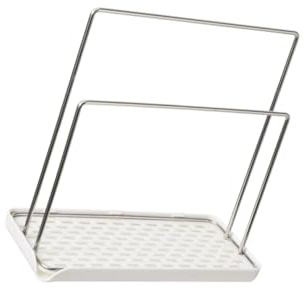FIXOSHEE Soporte Escurridor para Bayetas y Esponjas de Cocina Organizador Desmontable para Fregadero Diseño de Drenaje Estructura Doble para Colgar de Espacio y Fácil Limpieza