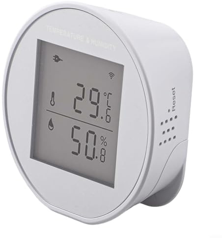 Termometro e igrometro WiFi, termometro WiFi, sensore di umidità della temperatura interna, alimentato tramite USB, per monitoraggio remoto della temperatura