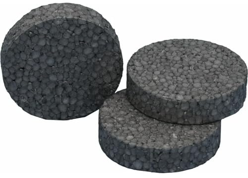 Rondelle in Grafite Ø 67 mm H 17 mm, Tappi Cappotto Termico EPS per Tasselli Isolanti, Copritasselli Polistirolo per Cappotto Facciata, Dischi Antiponte Termico per Isolamento (1000 pezzi)