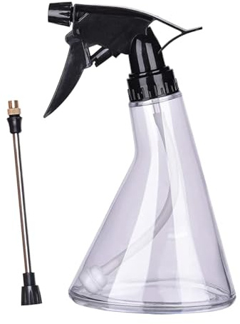 Sprühflasche, 300 ml, 19,1 x 10,4 cm, robuster Zerstäuber mit internem Verlängerungsrohr, auslaufsicherer, ultrafeiner Sprüher für Reinigung und Haarstyling, 360° All-Winkel-Pflanzen- und