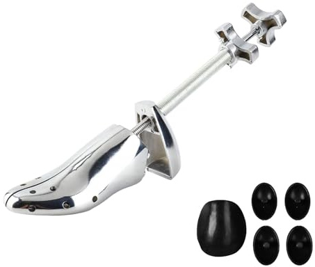 Mimdixy Ensanchador de zapatos Expansor de zapatos profesional Ensanchador Hormas de zapatosde aleación de aluminio Longitud y ancho de estiramiento ajustable para pies anchos