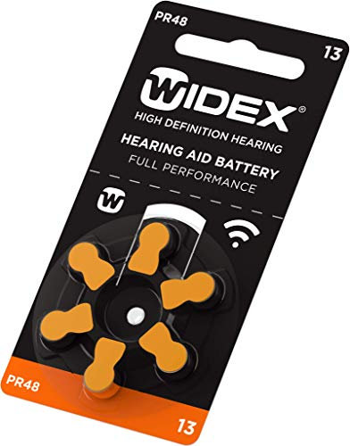 Rayovac Hearing aid Batteries - PR48, Size 13, 60 Cells. WIDEX Branding