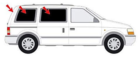 Solarplexius Auto-Sonnenschutz Scheiben-Tönung passgenau für Chrysler Voyager Bj. 1991-95 Komplettsatz Keine Folie