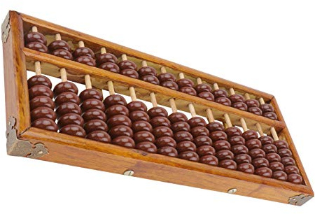 TOYANDONA 1 Pc Abaque Boulier Boulier Éducatif Professionnel Compteurs De Billes De Bois De Comptage Arithmétique Soroban Chinois Chine en Bois Ancien Enfant